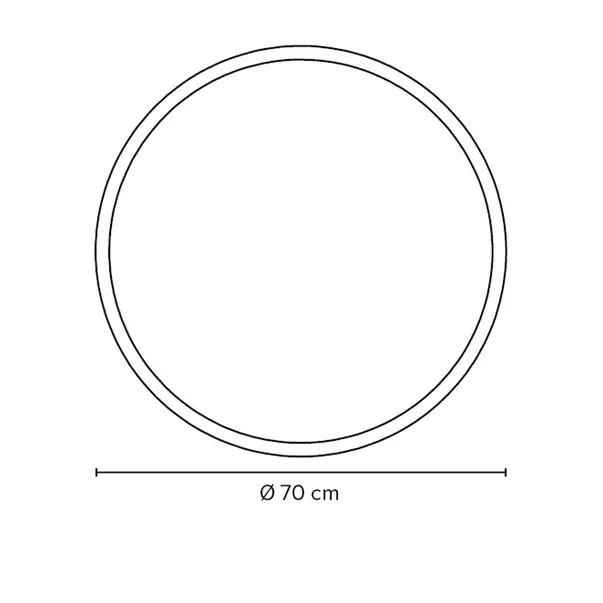 Oglinda extensibila cu iluminare LED Miior Moon rama aluminiu mat 70 cm picture - 11