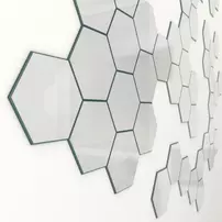 Oglinda hexagonala Dubiel Vitrum Hexagon tiles 15x13 cm picture - 1
