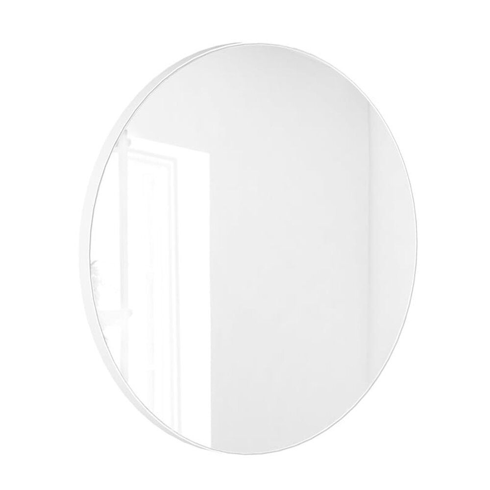 Oglinda rotunda Massi Valo Slim lucrata manual 70 cm alb Massi