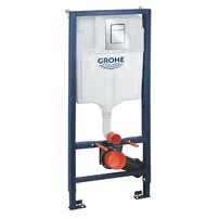 Set rezervor incastrat Grohe Rapid SL pentru vas wc cu clapeta cromata Skate Cosmopolitan S si set fixare