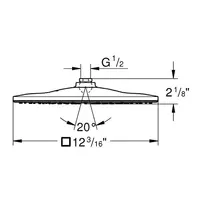 Palarie de dus Grohe Rainshower 310 1 jet crom lucios picture - 2
