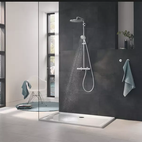 Para de dus Grohe Rainshower SmartActive 3 functii antracit lucios Hard Graphite picture - 4