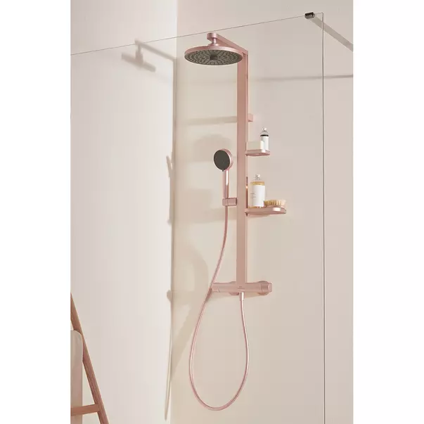 Para de dus din aluminiu Ideal Standard Alu+ rose mat cu 2 tipuri de jet picture - 5