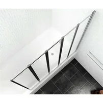 Paravan de cada pliabil Rea Idea crom 120x140 cm mobil picture - 12