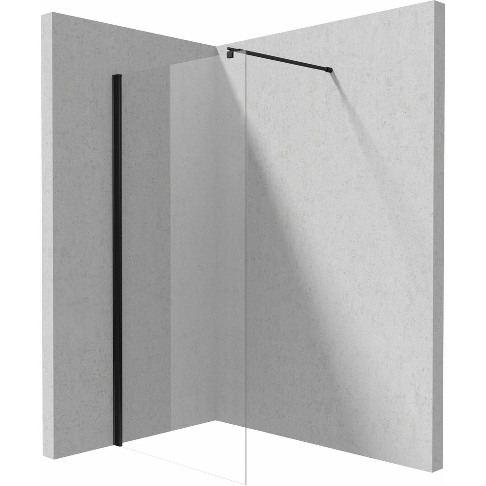 Paravan de dus Deante Kerria Plus negru mat 100x200 cm