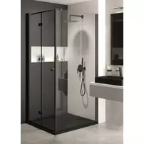 Paravan de dus Deante Kerria Plus negru mat 100x200 cm picture - 4