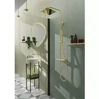 Paravan de dus Deante Kerria Plus negru mat 80x200 cm picture - 12