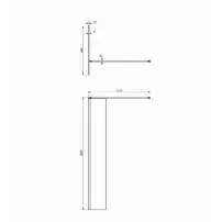 Paravan de dus tip Walk-in cu perete lateral Omnires Marina transparent 90 cm picture - 2