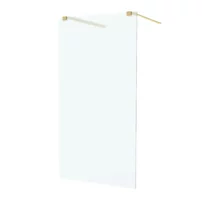 Paravan de dus tip Walk-in Massi Walk In auriu 90x195 cm sticla satinata