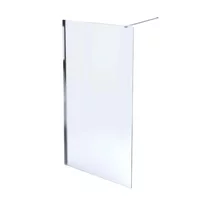 Paravan de dus tip Walk-in Massi Walk In Fix crom 100x195 cm sticla transparenta