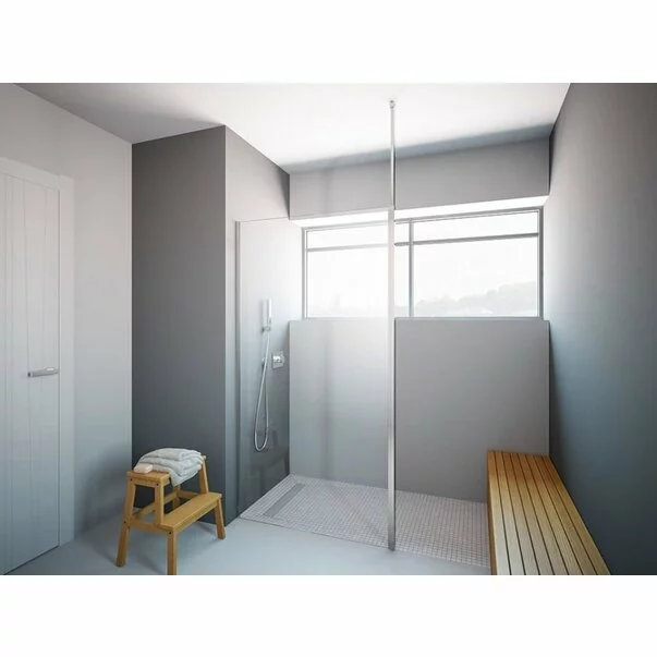 Paravan de dus tip Walk-in Radaway Modo New II crom-transparent 100 cm sticla securizata 8 mm picture - 3