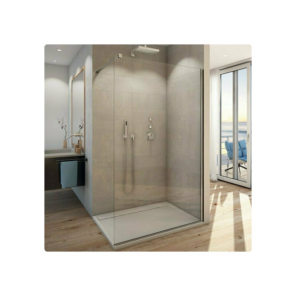 Paravan de dus tip Walk-in SanSwiss Easy STR4P 130 cm sticla securizata 8mm anticalcar
