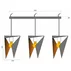 Pendul 3 brate negru cu design geometric triunghiular Rea APP254-3CP picture - 5