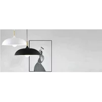Pendul alb aluminiu/lemn stil modern Rea Anzo picture - 5