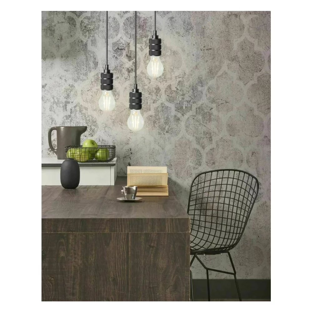 Pendul bronz cupru cu model zimtat cu fasung vizibil Rea APP344