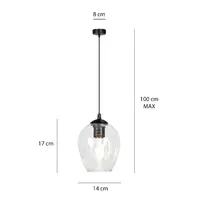 Pendul Emibig Istar 1 negru/transparent picture - 5