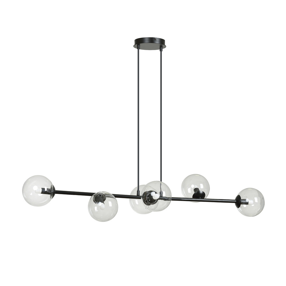 Pendul Emibig Rossi 6 negru/transparent