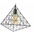 Pendul negru industrial model piramidal Rea LH2058 bec la vedere picture - 3