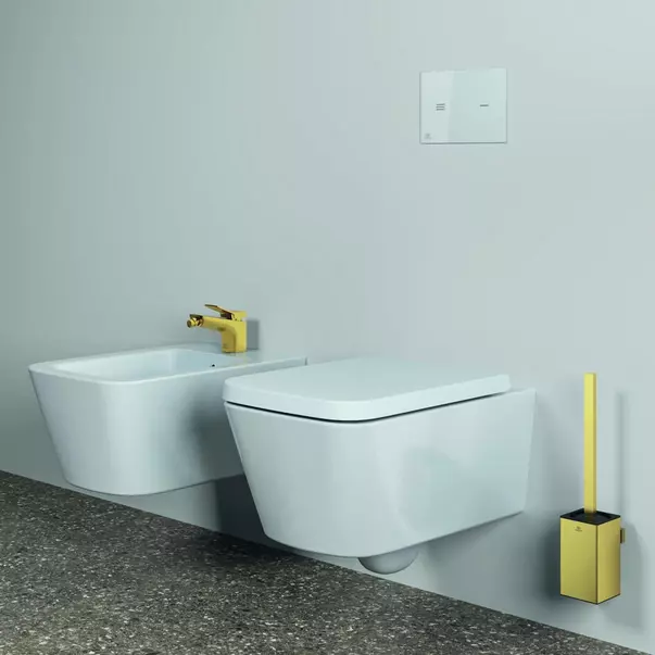 Perie WC Ideal Standard Atelier Conca design patrat auriu periat picture - 2