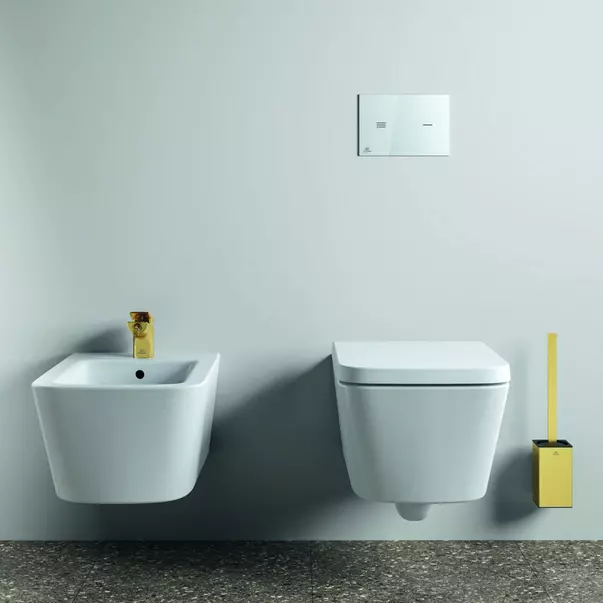 Perie WC Ideal Standard Atelier Conca design patrat auriu periat picture - 3