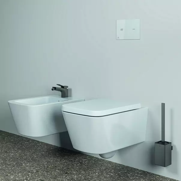Perie WC Ideal Standard Atelier Conca design patrat gri Magnetic Grey picture - 2