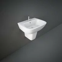 Semipiedestal pentru lavoar Rak Ceramics One alb