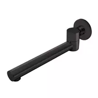 Pipa cada mobila FDesign Inula design rotund negru mat 25 cm