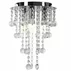 Plafoniera 3 surse de lumina argintiu cristale decorative Rea Glamour 392201 picture - 1