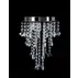 Plafoniera 3 surse de lumina argintiu cristale decorative Rea Glamour 392201 picture - 6