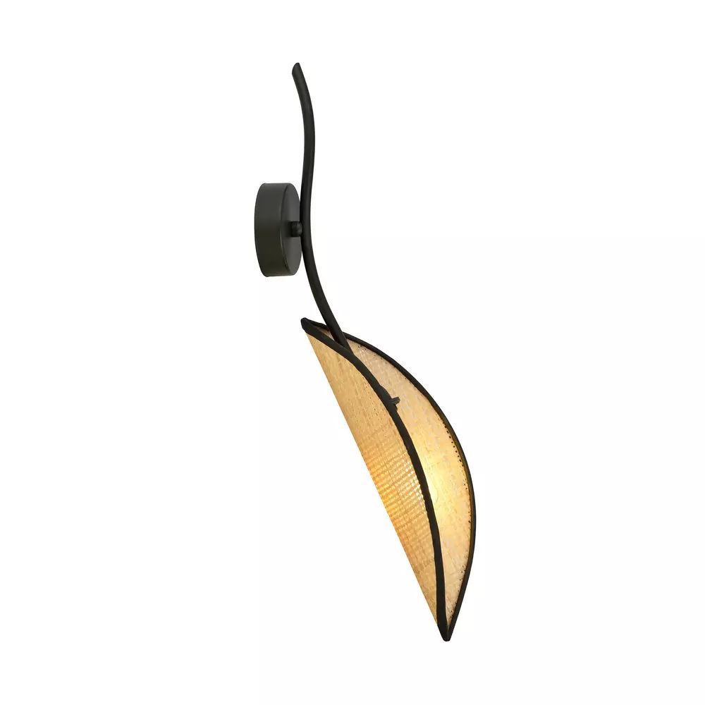 Aplica Emibig Lotus K1 negru/ratan