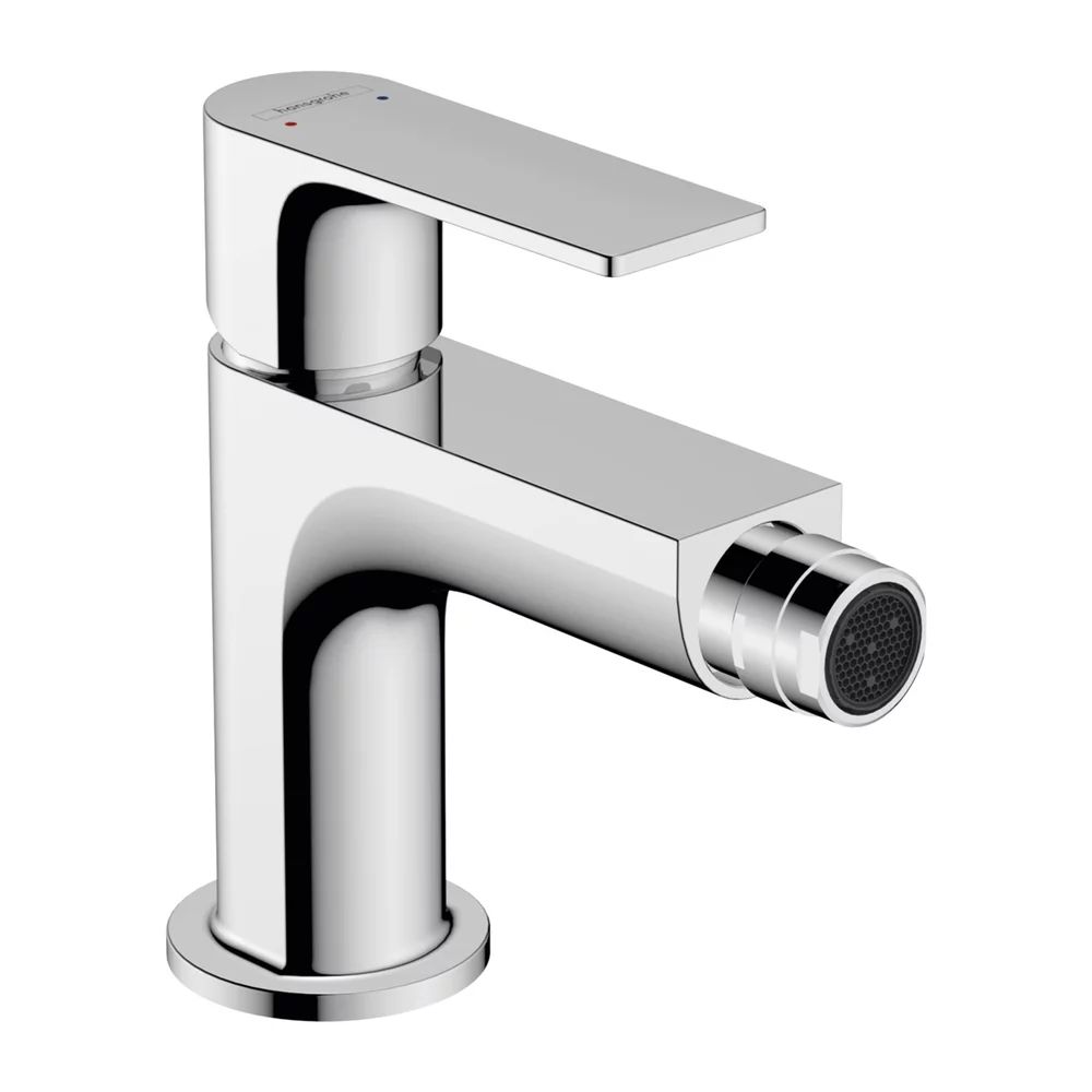 Baterie bideu Hansgrohe Rebris E crom lucios cu ventil Pop-Up