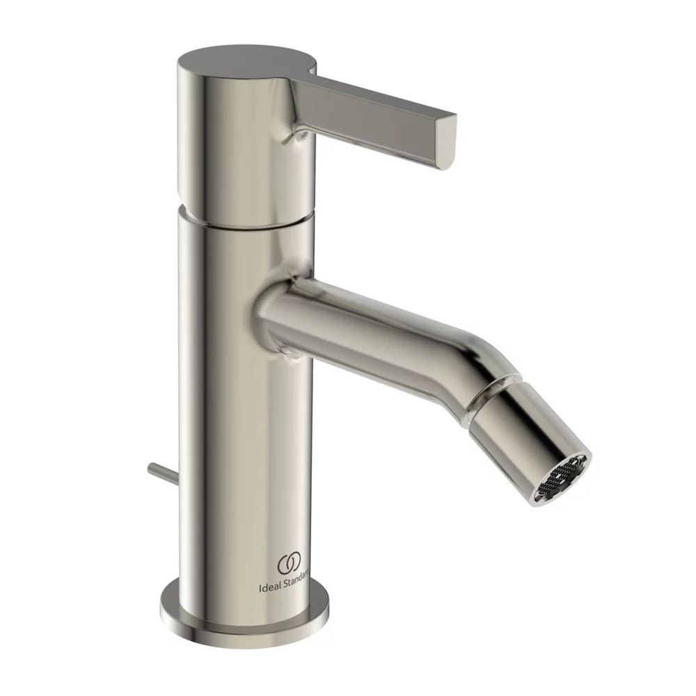 Baterie bideu Ideal Standard Atelier Joy argintiu Silver Storm cu ventil