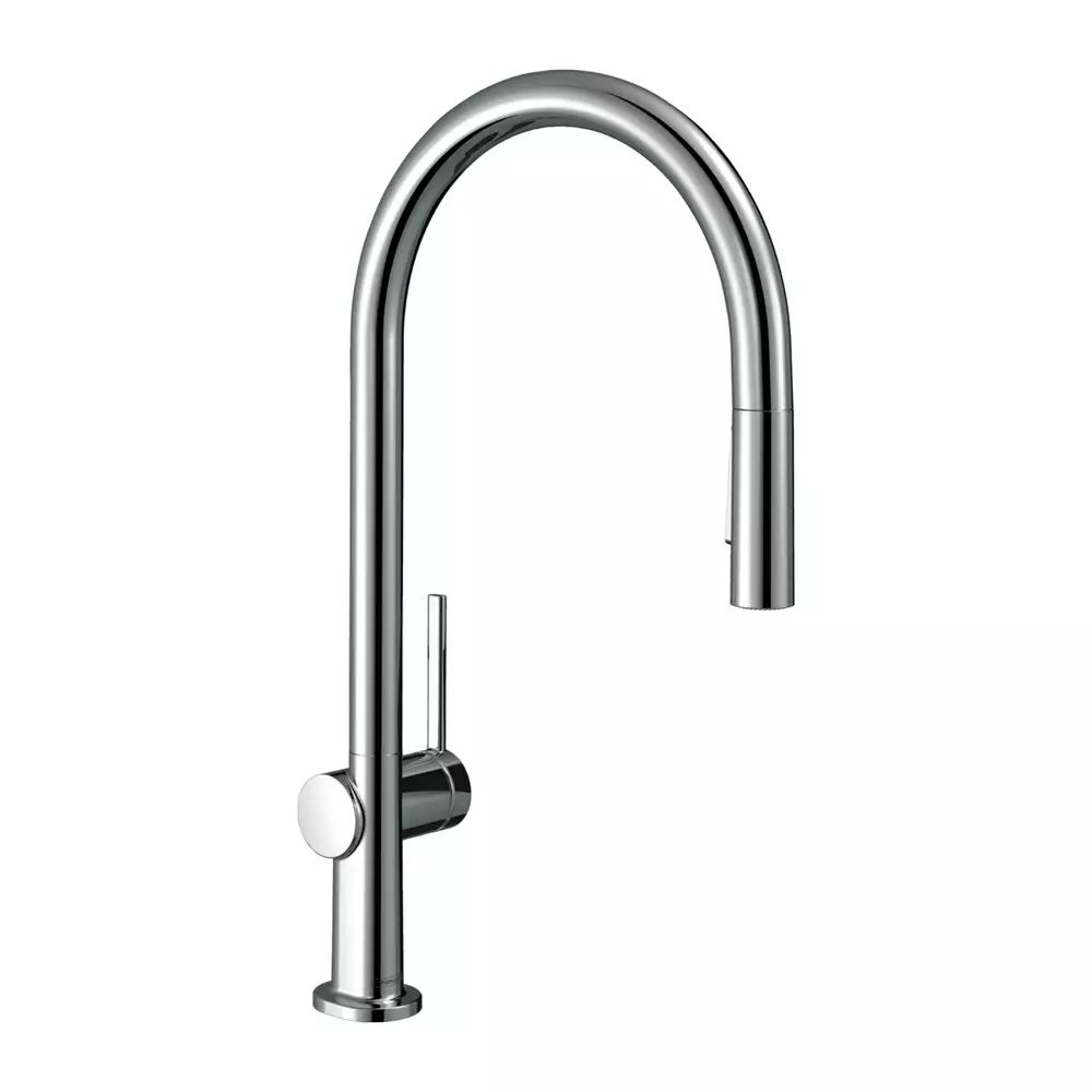 Baterie bucatarie cu dus extractibil Hansgrohe Talis M54 210 crom cu 2 tipuri de jet