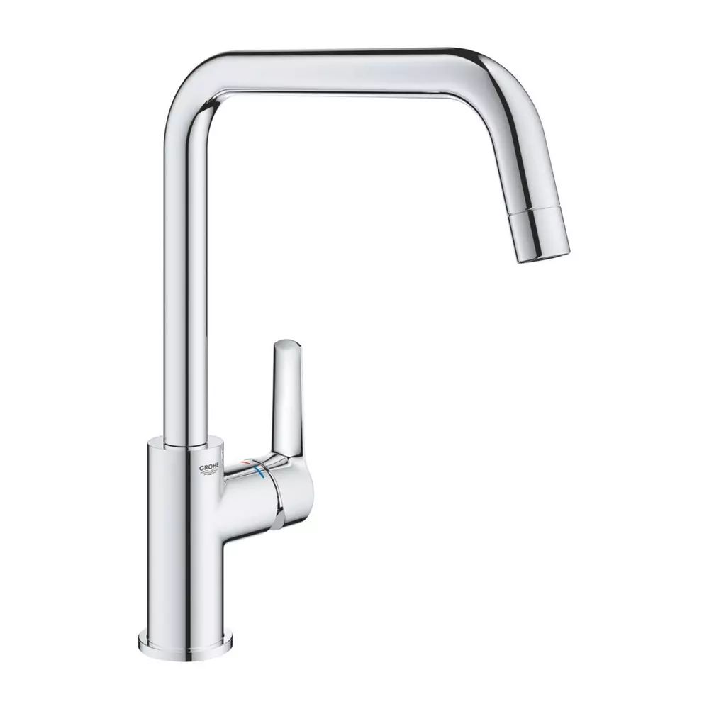 Baterie bucatarie Grohe Start crom lucios cu pipa pivotanta