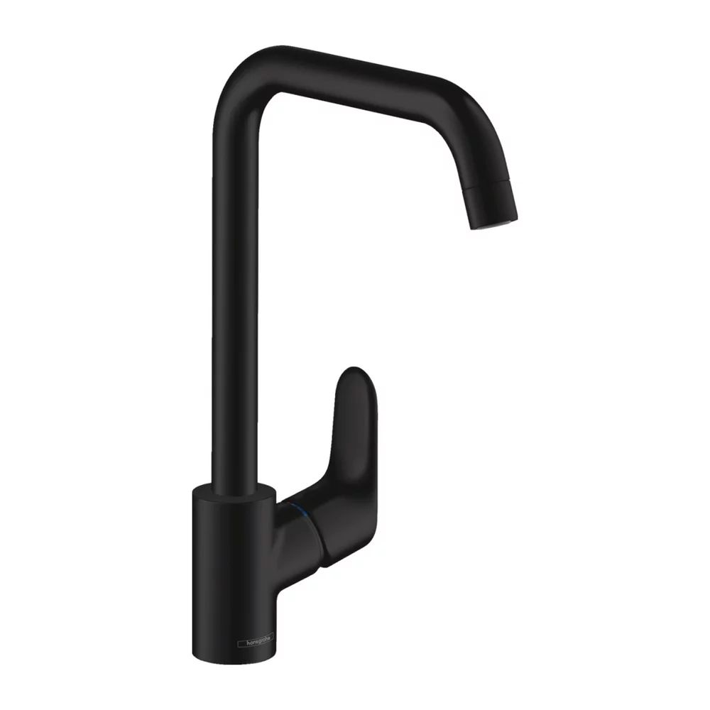 Baterie bucatarie Hansgrohe Focus M41 260 monocomanda negru mat