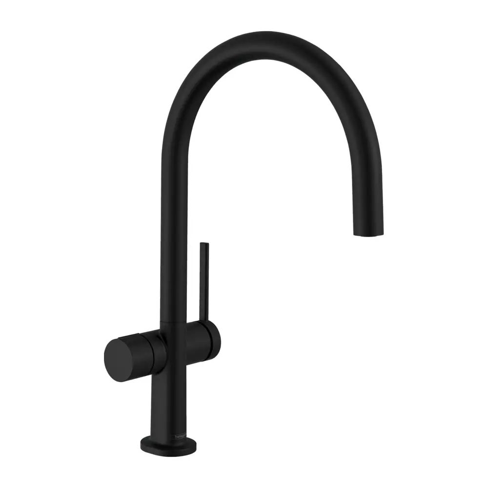 Baterie bucatarie Hansgrohe Talis M54 220 negru mat cu 1 tip de jet cu supapa de inchidere consumator