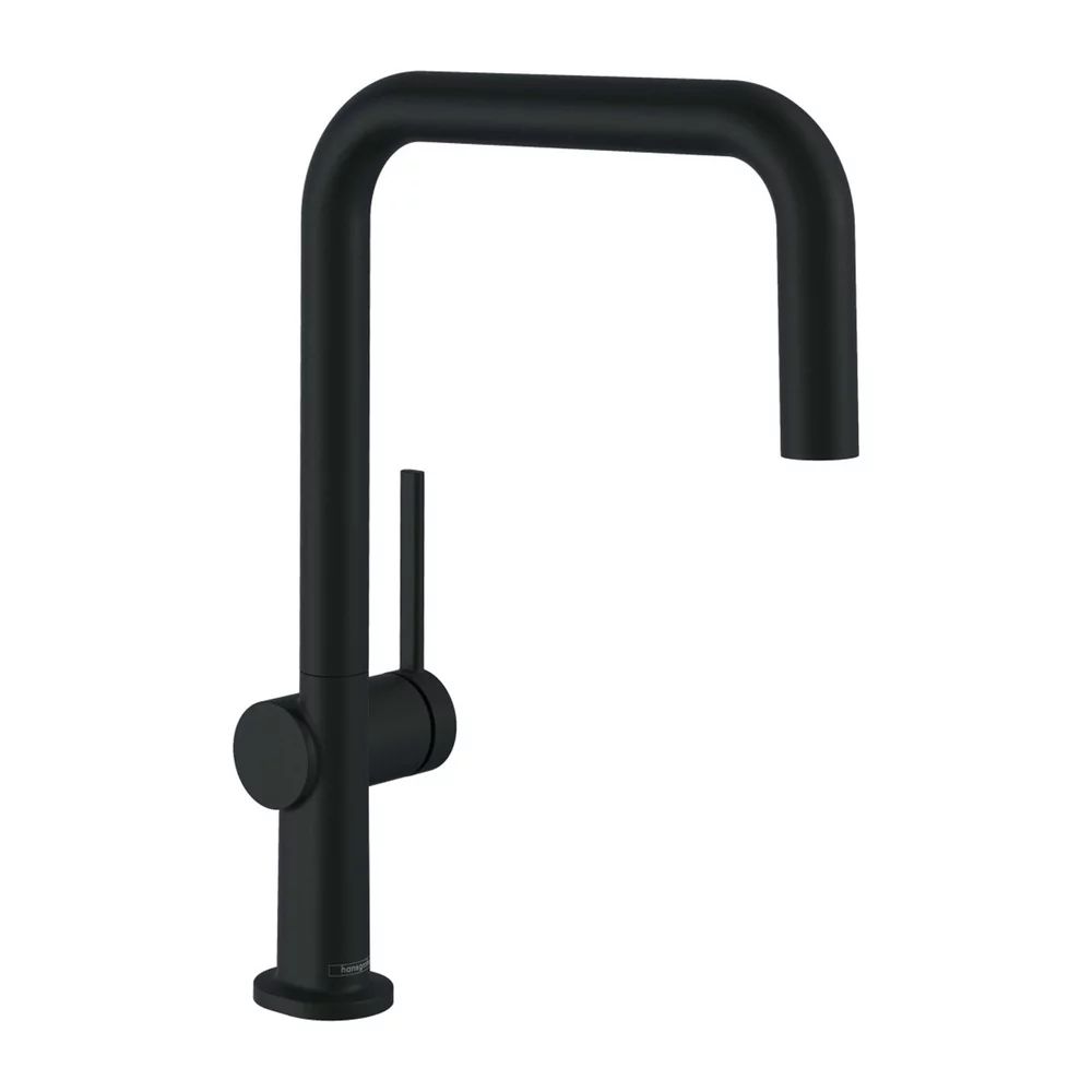 Baterie bucatarie Hansgrohe Talis M54 220 negru mat cu 1 tip de jet