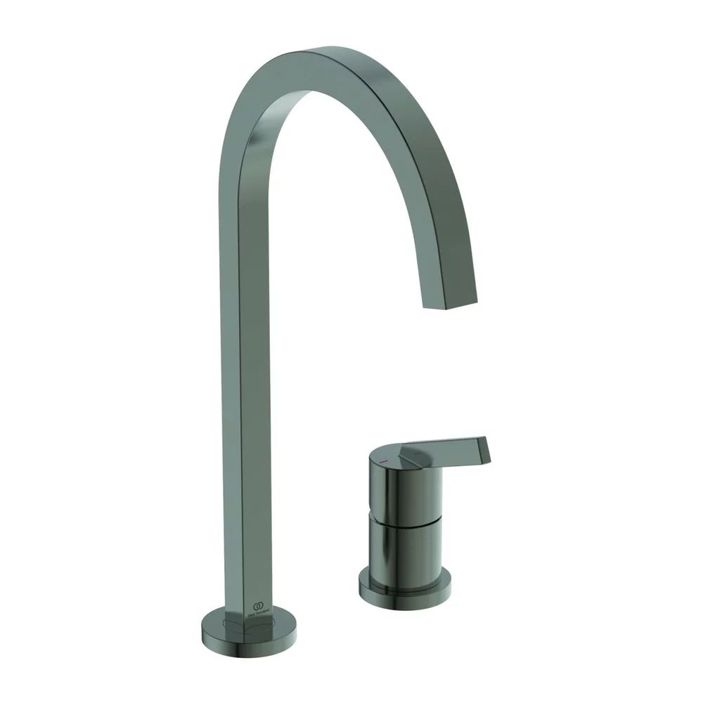 Baterie bucatarie Ideal Standard Gusto Square 217 gri Magnetic Grey 2 elemente