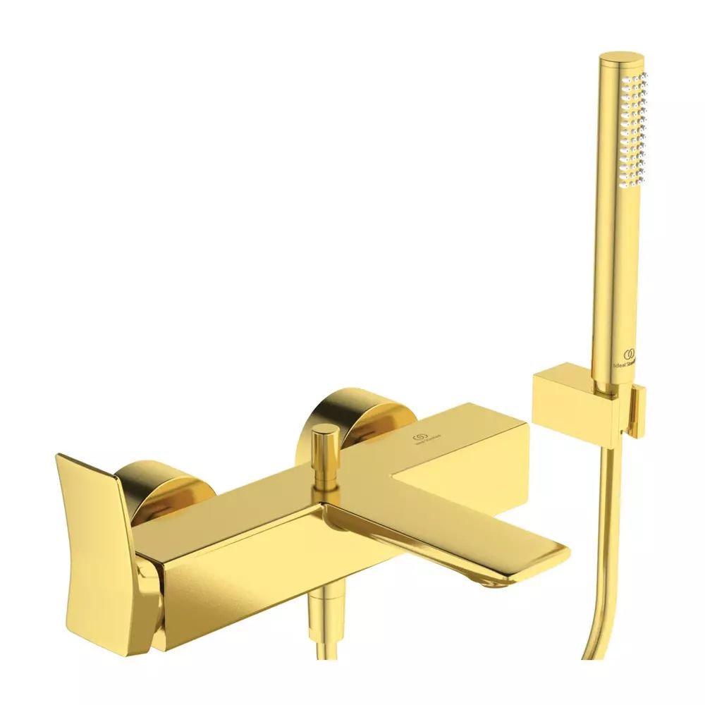 Baterie cada - dus Ideal Standard Atelier Conca auriu periat cu set de dus