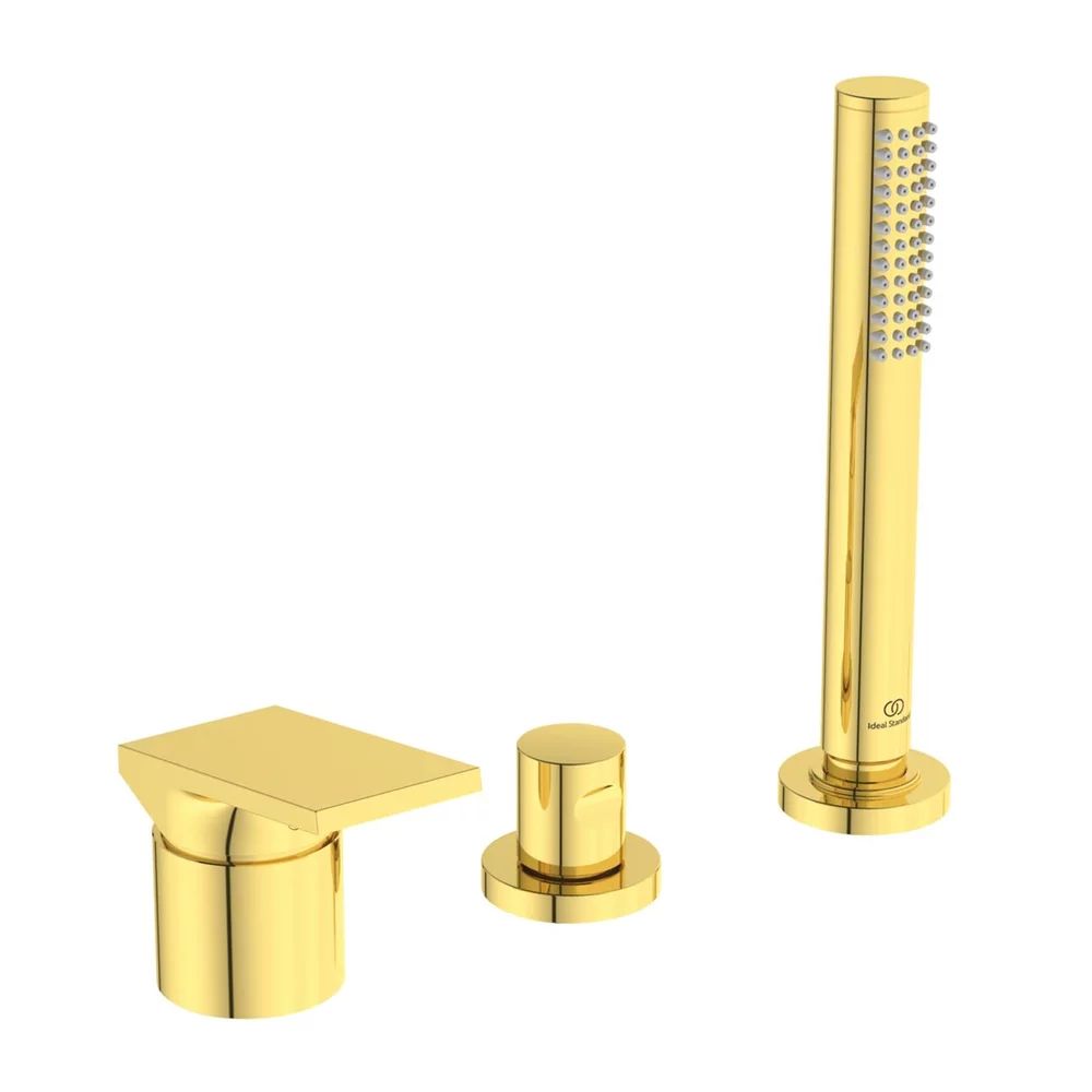 Baterie cada - dus Ideal Standard Atelier Extra auriu periat cu 3 elemente