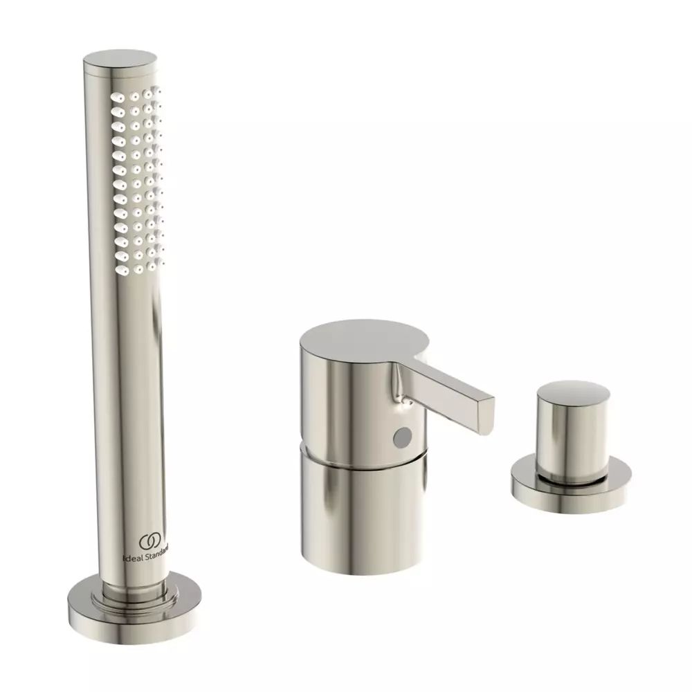 Baterie cada - dus Ideal Standard Atelier Joy argintiu Silver Storm cu 3 elemente