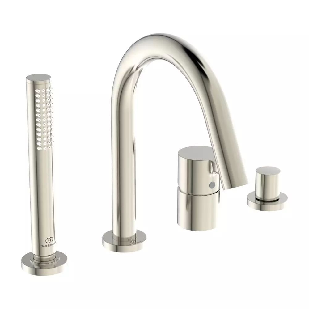Baterie cada - dus Ideal Standard Atelier Joy argintiu Silver Storm cu 4 elemente