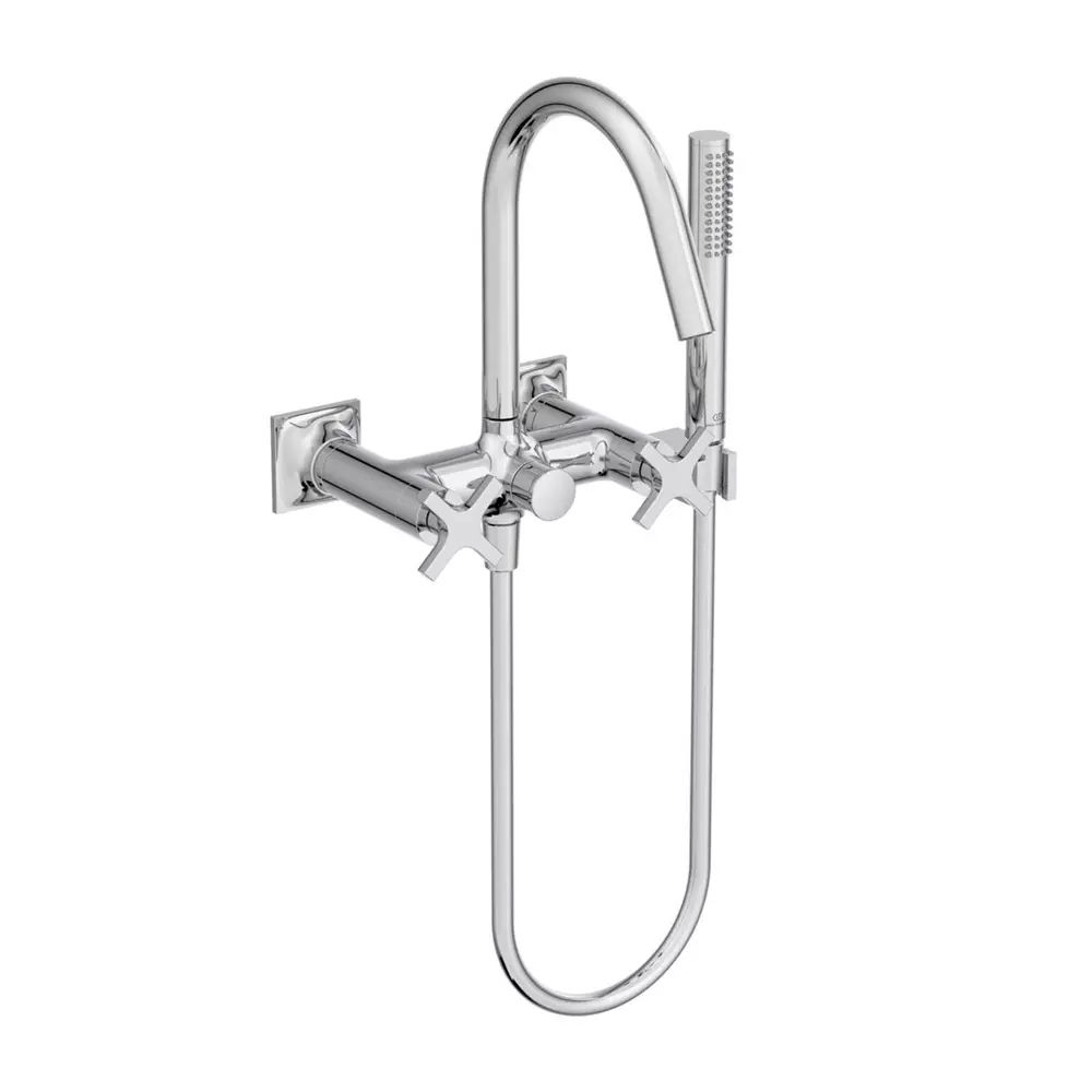Baterie cada - dus Ideal Standard Atelier Joy Neo dubla comanda crom lucios cu set de dus