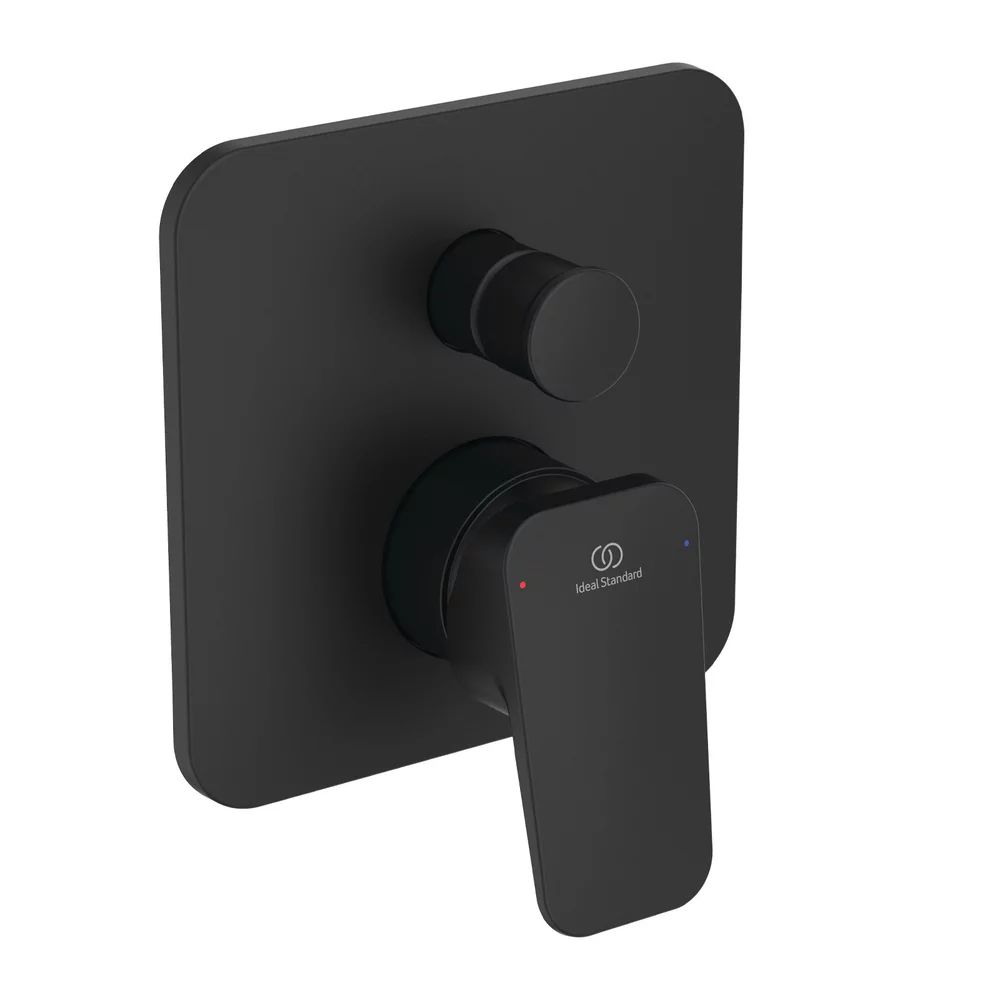 Baterie cada - dus Ideal Standard Ceraplan negru mat cu corp ingropat