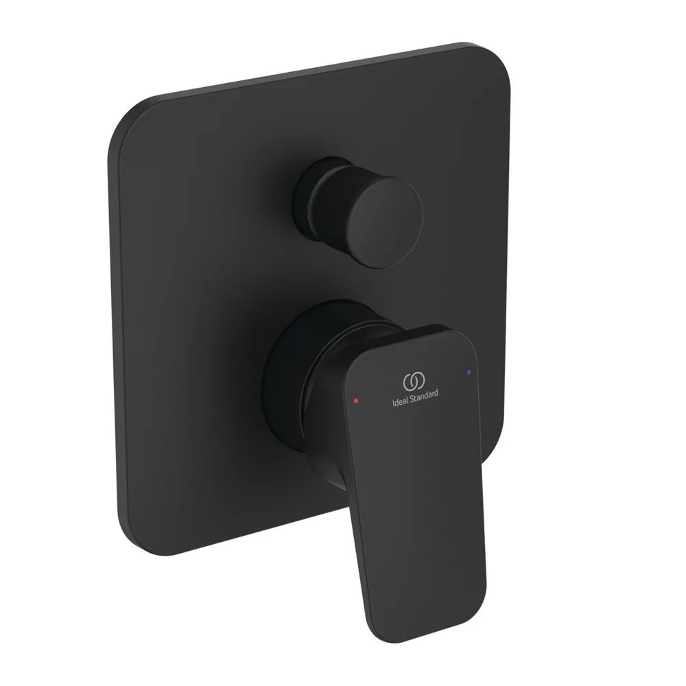Baterie cada - dus Ideal Standard Ceraplan negru mat fara corp ingropat