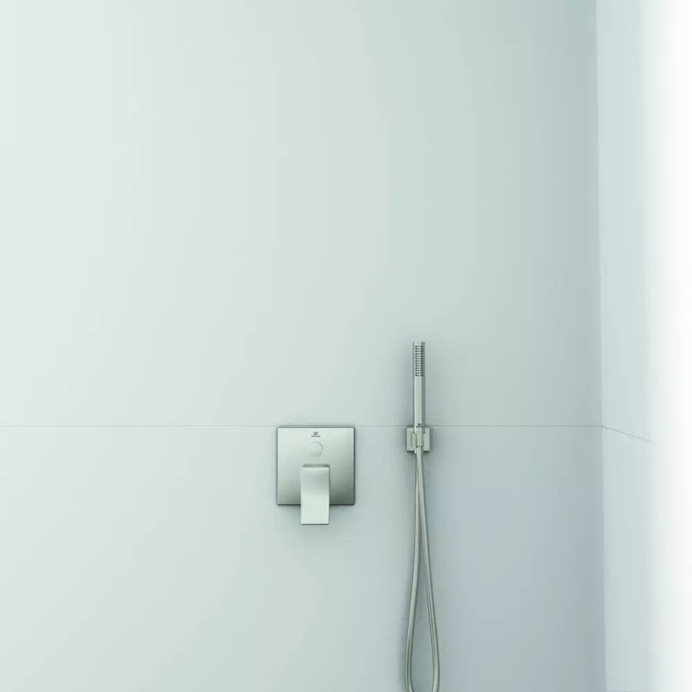 Baterie cada - dus incastrata Ideal Standard Atelier Conca argintiu Silver Storm fara corp ingropat