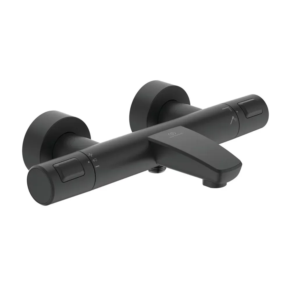 Baterie cada - dus termostatata Ideal Standard Ceratherm T25 negru