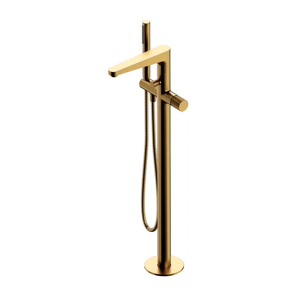 Baterie cada montaj pe pardoseala Omnires Contour auriu periat