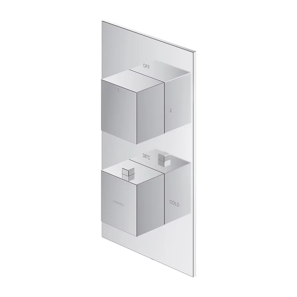 Baterie cada - dus incastrata Omnires Fresh termostatata fara corp ingropat