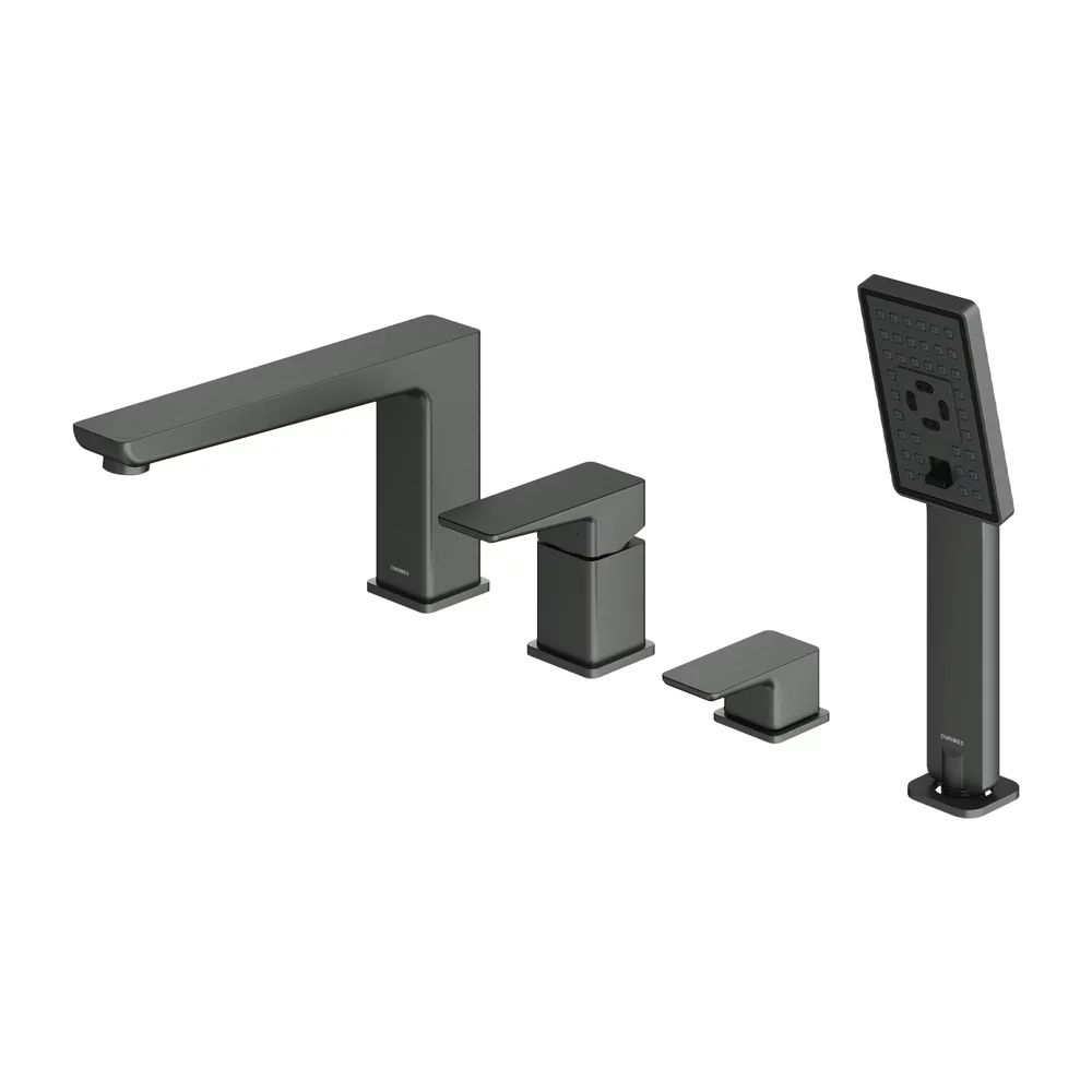 Baterie de cada/dus cu 4 elemente Omnires Parma grafit